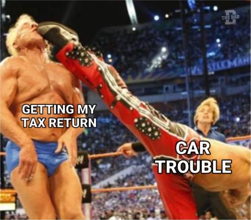  Funny WWE  Getting My Tax Return - Car Trouble