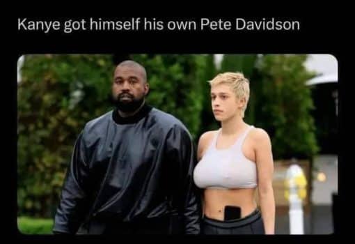 Celebrities, Funny, Kanye West, Kanye got himself his own Pete Davidson