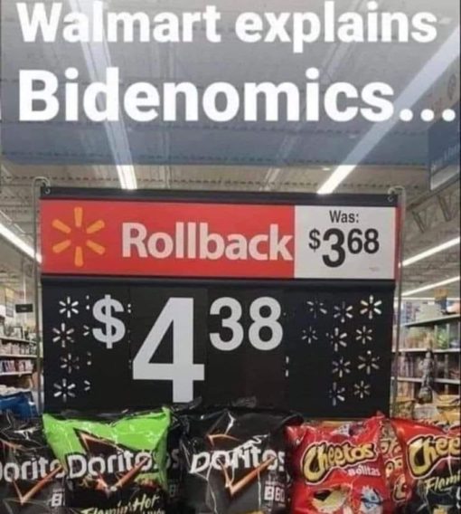 Funny, Political Memes, Walmart Explains Bidenomics