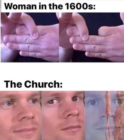 Funny, Religious, Women in the 1600s - the church