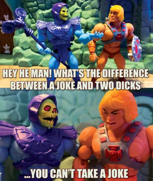 Funniest Memes, He-Man Memes, Hey He Man! Whats the difference between a joke and two dicks
