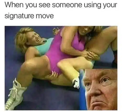 Donald Trump Memes, Funniest Memes, When you see someone using your signature move