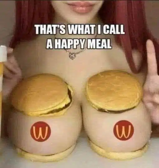 Food Memes, Funniest Memes, Sex Memes, Happy Meal Titties