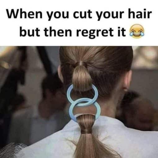 Funniest Memes, Regret Memes, When you cut your hair but then regret it