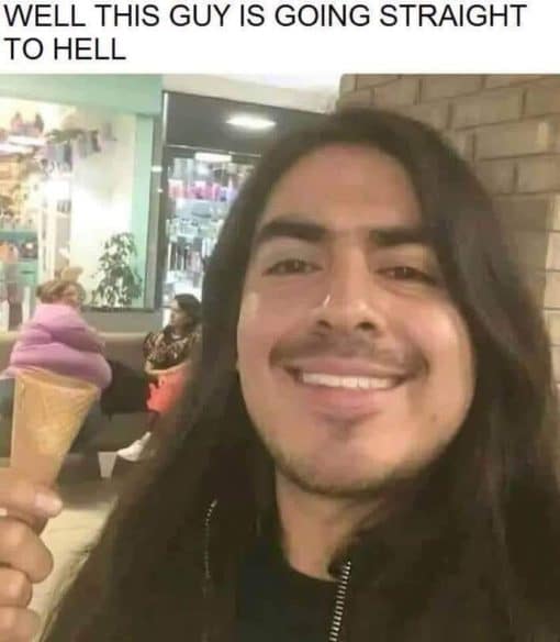 Fat Joke Memes, Funniest Memes, Offensive Memes, Fat woman icecream cone - going straight to hell