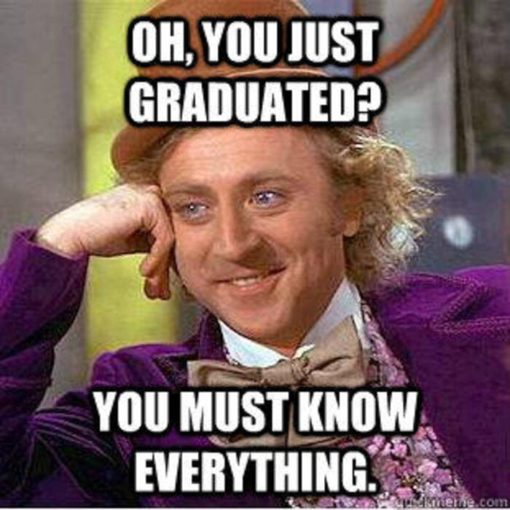 Condescending Willy Wonka, Funniest Memes, Know it all new Grad