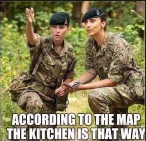 Sexist Memes, According to the map the kitchen is that way