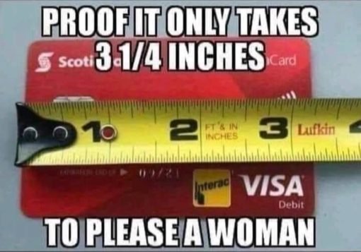 Funniest Memes, Penis Memes, Relationship Memes, Sex Memes, Sexist Memes, Proof it only takes 3 1/2 inches to please a woman