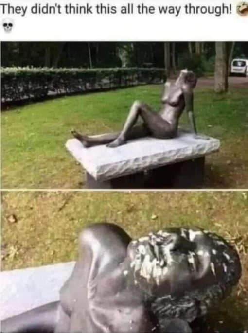 Funniest Memes, Gross Memes, Sex Memes, Statue looks like its got cum on its face
