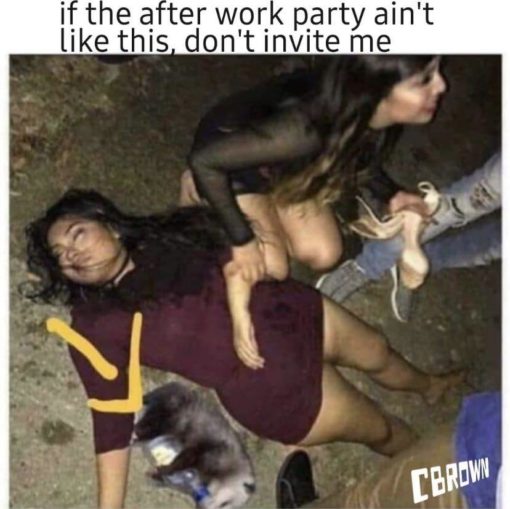 Drinking Memes, Funniest Memes, Passed out drunk with a drunk opossum and girl crying