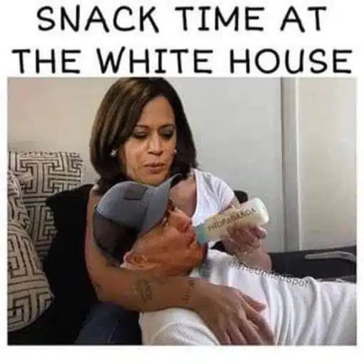Funniest Memes, Joe Biden, Political Memes SNACK TIME AT THE WHITE HOUSE PROPAGANDA