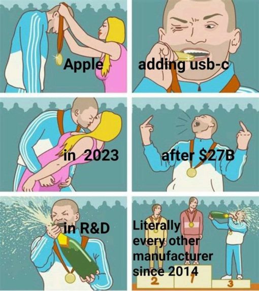 Funniest Memes Apple and its adoption of the USB-C