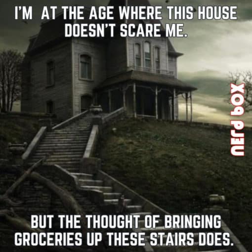 Funniest Memes, Halloween Memes IM AT THE AGE WHERE THIS HOUSE DOESNT SCARE MEBUT THE THOUGHT