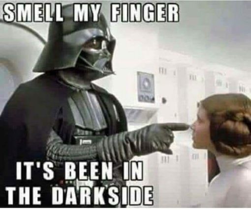 Funniest Memes, Star Wars Memes SMELL MY FINGER IT S BEEN IN THE DARKSIDE