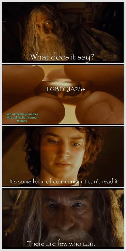 Funniest Memes, Lord of the Rings Memes, Woke Idiot Memes some form of communism