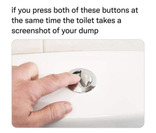 Bathroom Memes, Funniest Memes if you press both of these buttons at the same time the