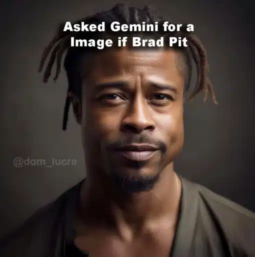 Funniest Memes, Gemini Memes  Asked Gemini for an Image if Brad Pit