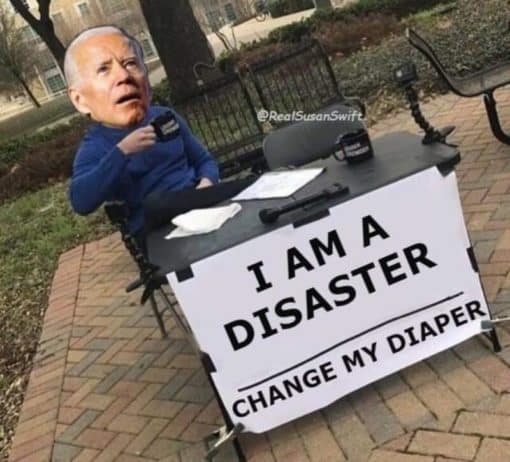 Funniest Memes, Joe Biden, Political Memes Im A Disaster - change my diaper