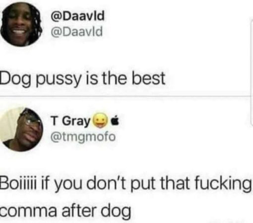Funniest Memes, Grammar Memes Dog Pussy is the best