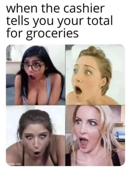 Funniest Memes, Grocery Memes, Inflation Memes, Porn Memes 