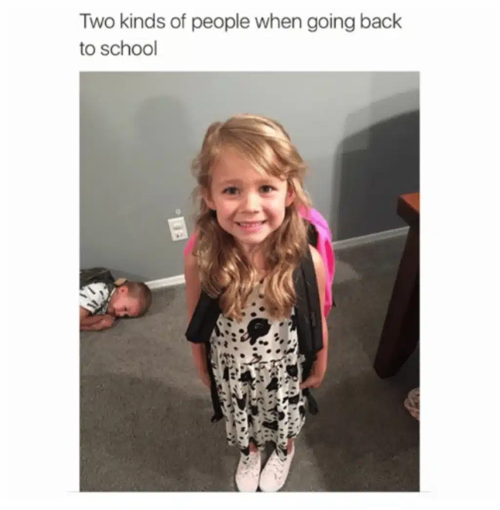 Funniest Memes, School Memes Two kinds of people when going back to school