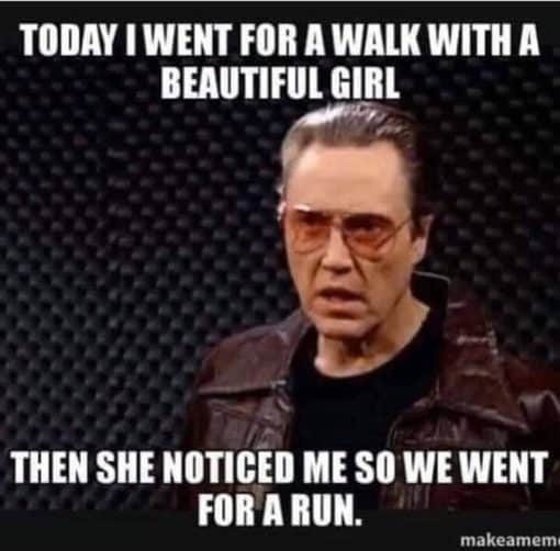 Funniest Memes, Stalker Memes Walk with a Beautiful Girl