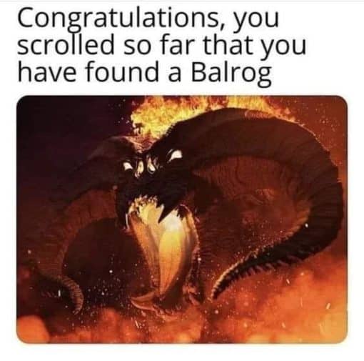 Balrog Memes, Funniest Memes, Lord of the Rings Memes 