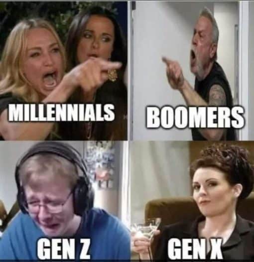 Funniest Memes, Gen X Memes, Generation Wars Memes 