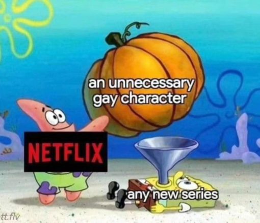 Funniest Memes, Gay Memes, Netflix Memes Netflix unnecessary gay character 