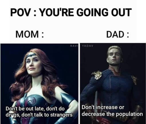 Funniest Memes, Mom vs Dad Memes, The Boys Memes 